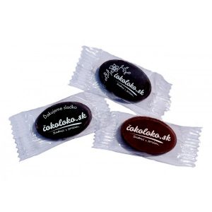 Mini čokoládky S LOGOM - OVÁLNE