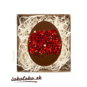 BIO čokoládové vajíčko s jahodami (100 g)