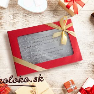 Vianočná čokopohohľadnica, vzor 10