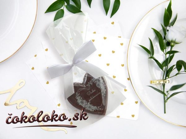 Čokoládové srdiečko "Sladké poďakovanie"