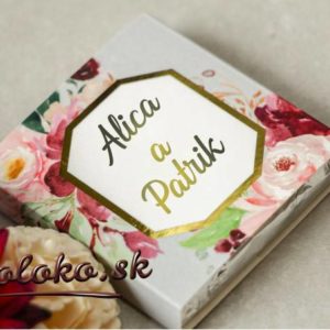 Svadobné čokoládky "GRAZIA", vzor 04