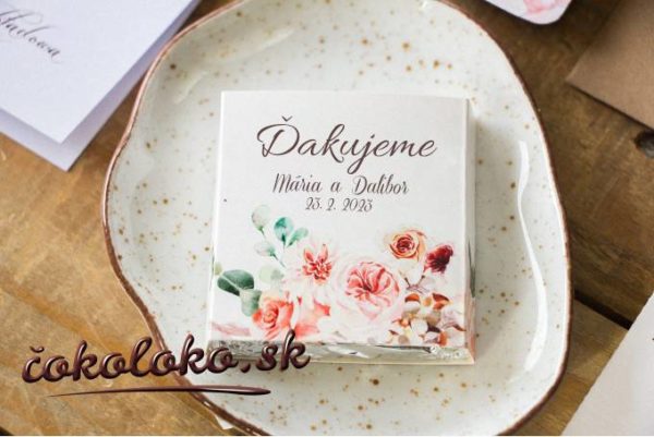 Svadobné čokoládky "GRAZIA", vzor 05