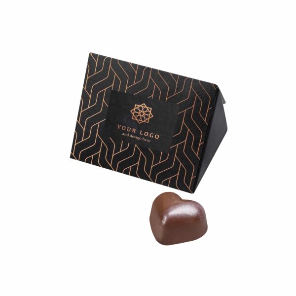 Elegantná čokoládová pralinka s logom VELVET (10 g) - almea.sk